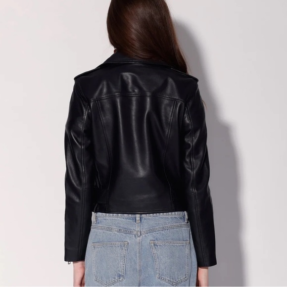 Walter Baker Black Allison Leather Jacket. - Picture 5 of 12